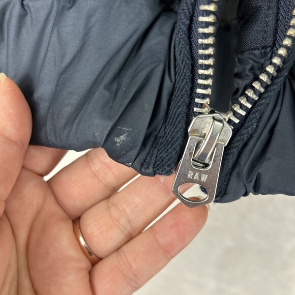 G-STAR QUILTED OVERSHIRT / Padded Bomber Jacket Men Size S Navy - Picture 9 of 13